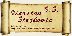 Vidoslav Stojković vizit kartica